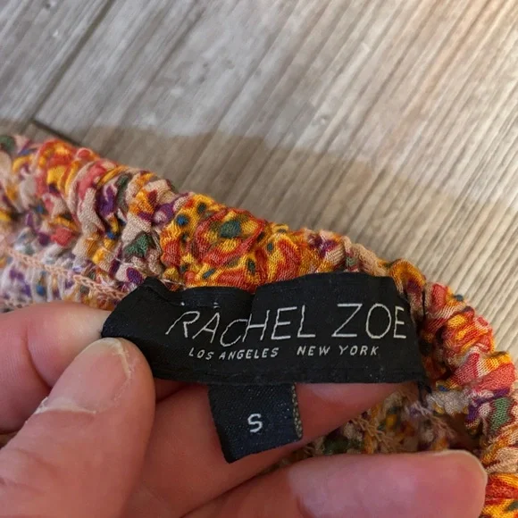 Rachel Zoe Vibrant Orange Floral Maxi Skirt - Picture 2 of 10